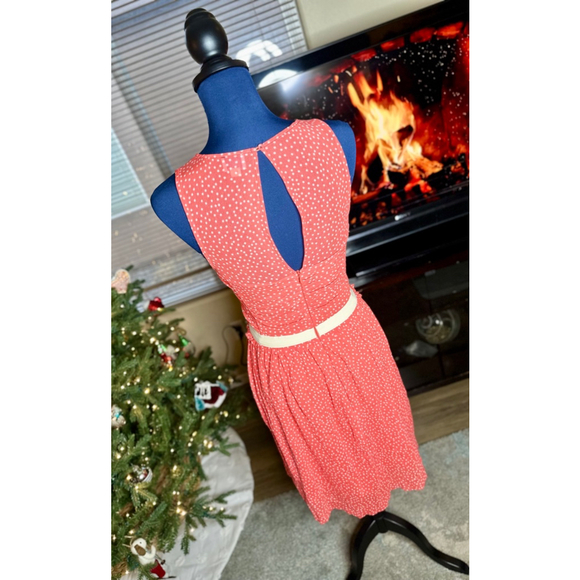 EUC Anthropologie Postmark Red Tank Polka Dot Cottagecore Dress - Picture 9 of 14